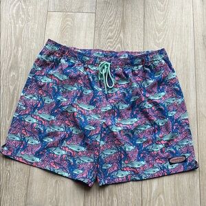 Vineyard Vines Men’s Swim Trunks with Elastic Waistband and Drawstring